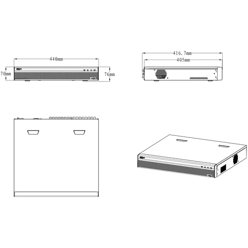 32-канальный видеорегистратор DHI-XVR5432L: 1080p (15к/с), 1080N (25к/c). HDCVI+AHD+TVI+IP+PAL960H, до 16 IP камер 5 Мп, 4xHDD до 8Тб каждый