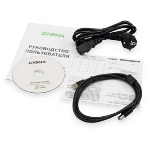 Принтер лазерный Digma DHP-2401W A4 WiFi серый