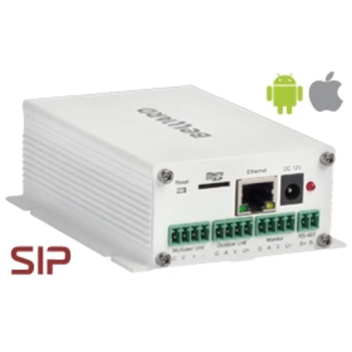 Преобразователь DK103MP одно- и многоабонентных аналоговых домофонов в IP, PoE 802.3 af