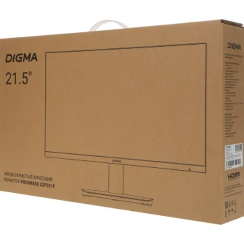 Монитор Digma 21.5" Progress 22P201F черный IPS LED 16:9 HDMI матовая 250cd 178гр/178гр 1920x1080 75