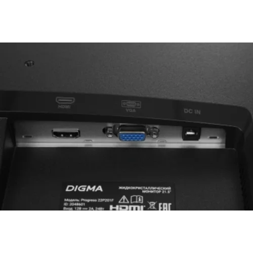 Монитор Digma 21.5" Progress 22P201F черный IPS LED 16:9 HDMI матовая 250cd 178гр/178гр 1920x1080 75