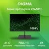 Монитор Digma 21.5" Progress 22A501F черный VA LED 5ms 16:9 HDMI M/M матовая 250cd 178гр/178гр 1920x