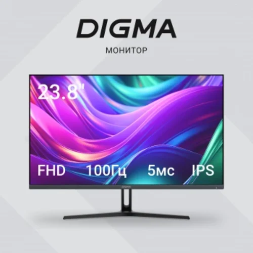 Монитор Digma 23.8" Progress 24P504F черный IPS LED 16:9 HDMI M/M матовая 250cd 178гр/178гр 1920x108