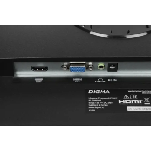Монитор Digma 23.8" Progress 24P201F черный IPS LED 16:9 HDMI матовая 250cd 178гр/178гр 1920x1080 75