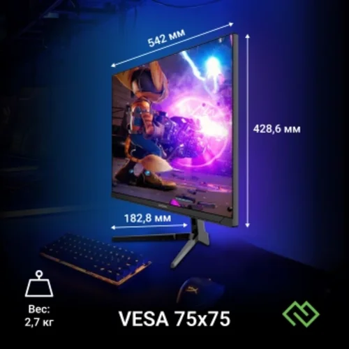 Монитор Digma 23.8" Overdrive 24P410F черный IPS LED 2ms 16:9 HDMI матовая 300cd 178гр/178гр 1920x10