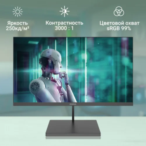 Монитор Digma 23.8" Progress 24A501F черный VA LED 16:9 HDMI матовая 250cd 178гр/178гр 1920x1080 100