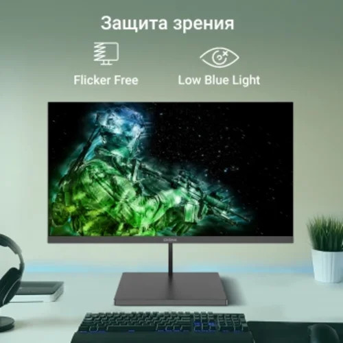 Монитор Digma 23.8" Progress 24A501F черный VA LED 16:9 HDMI матовая 250cd 178гр/178гр 1920x1080 100
