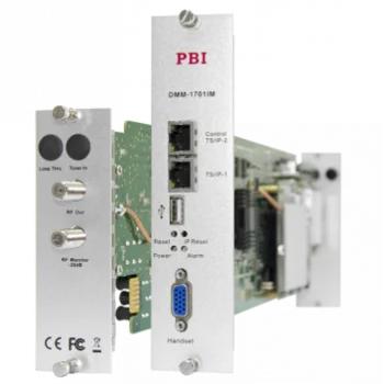 Модуль профессионального IPTV приёмника и двойного аналогового модулятора PBI DMM-1701IM-04