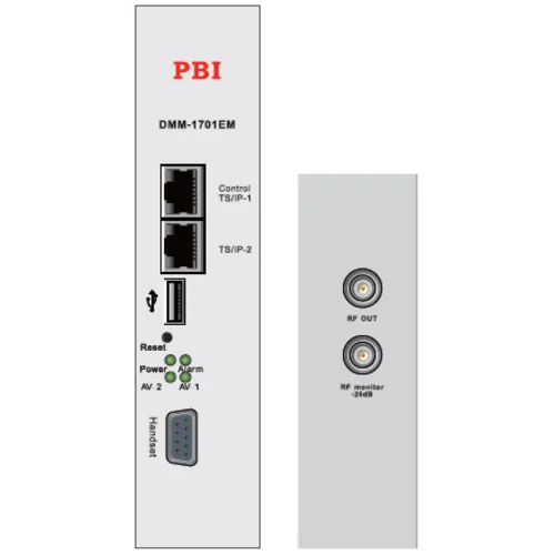 Модуль профессионального IPTV приёмника и двойного аналогового модулятора PBI DMM-1701IM-04
