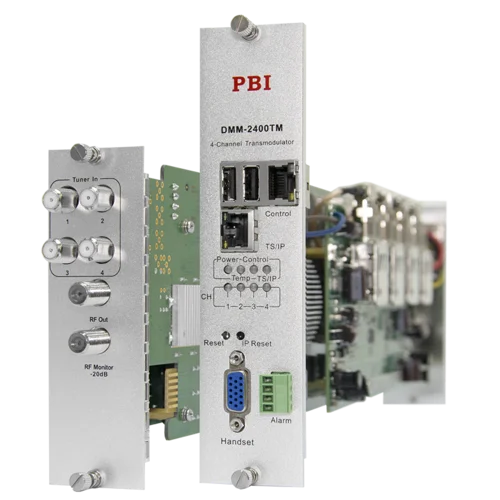 Модуль 4-тюнерного трансмодулятора QAM DMM-2400TM-30S2C на 4 DVB-C для цифровой ГС PBI DMM-1000