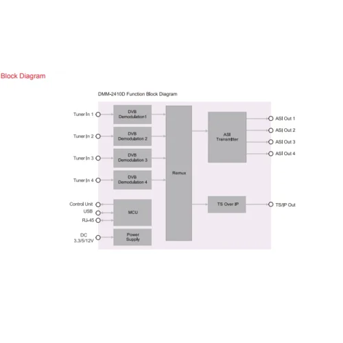 Модуль профессионального приёмника PBI DMM-2410D-T2 для цифровой ГС PBI DMM-1000