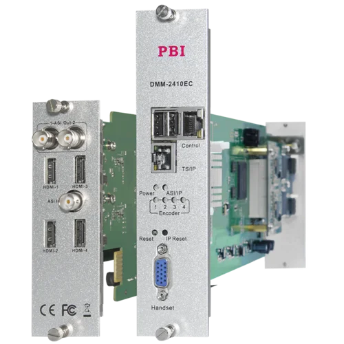 Модуль 4х канального H.264 HD/SD кодера/транскодера PBI DMM-2410EC-H для цифровой ГС PBI DMM-1000