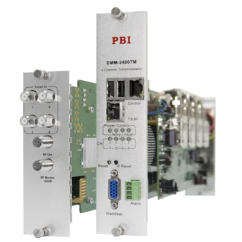Модуль 4-тюнерного трансмодулятора QAM DMM-2410TM-30S2C на 4 DVB-C для цифровой ГС PBI DMM-1000