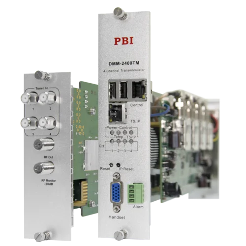 Модуль 4-тюнерного трансмодулятора QAM DMM-2410TM-30S2C на 4 DVB-C для цифровой ГС PBI DMM-1000