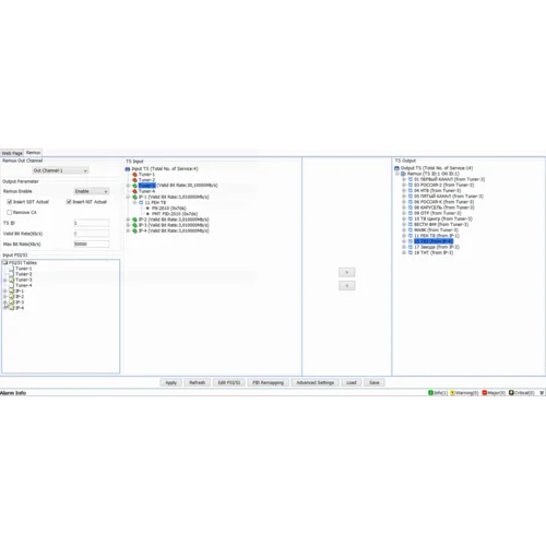 Модуль 4-тюнерного трансмодулятора QAM DMM-2410TM-30S2C на 4 DVB-C для цифровой ГС PBI DMM-1000