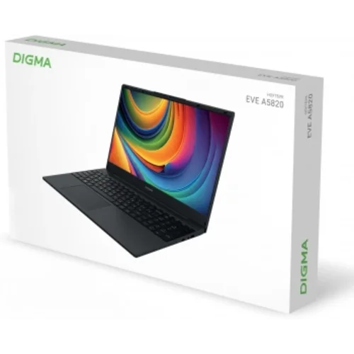 Ноутбук Digma EVE A5820 Ryzen 3 3200U 16Gb SSD512Gb AMD Radeon Graphics 15.6" IPS FHD (1920x1080) Wi