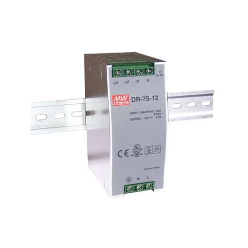 DR-75-12 Блок питания на DIN-рейку, 12В, 6,3А, 75Вт Mean Well