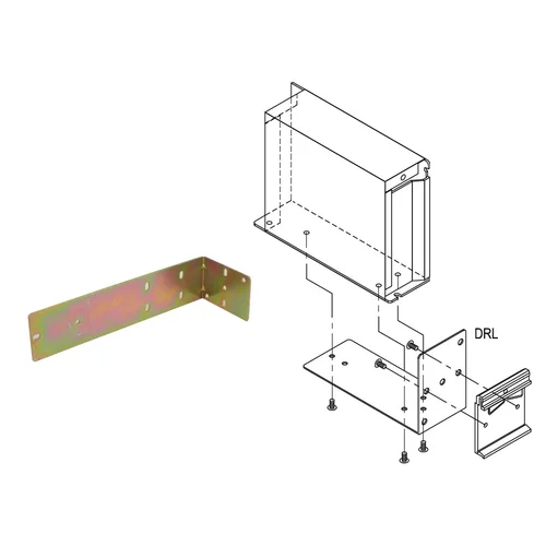 Угольник для монтажа источников питания в корпусе на DIN-рейку