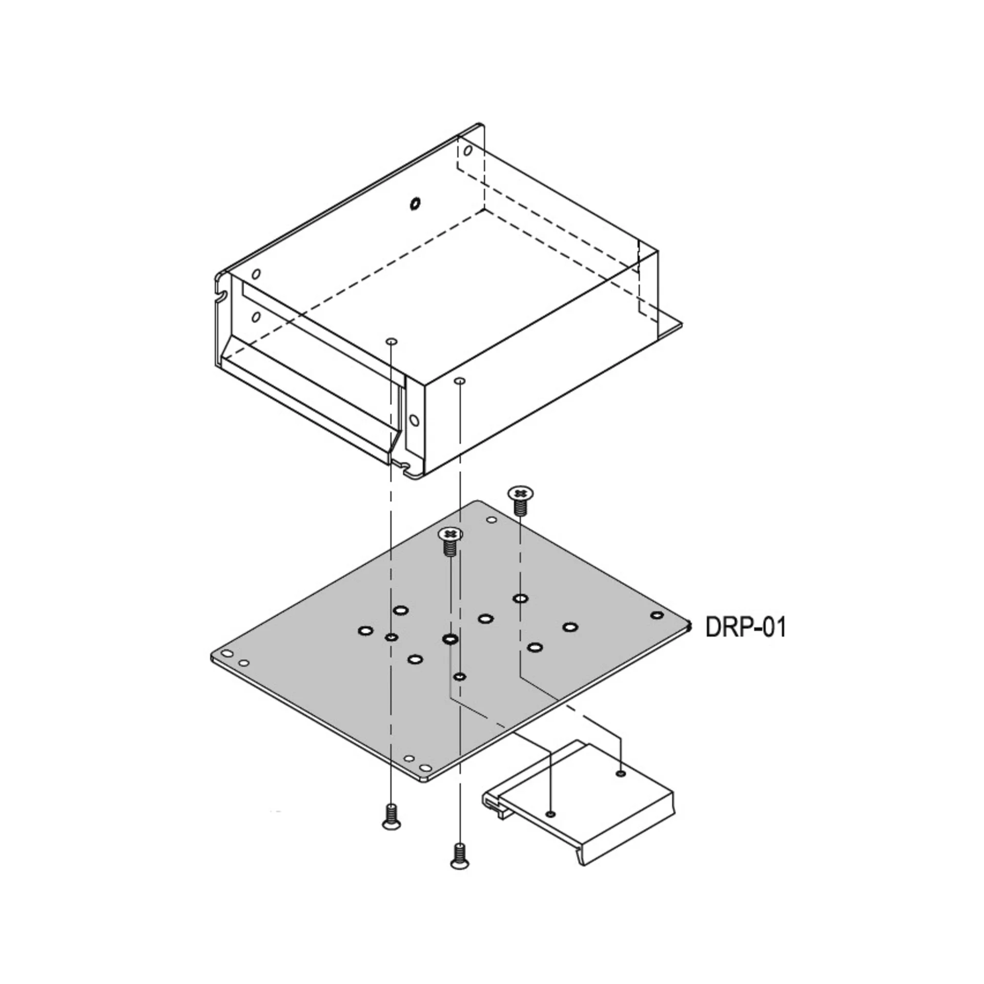 Пластина для монтажа источников питания в корпусе на DIN-рейку