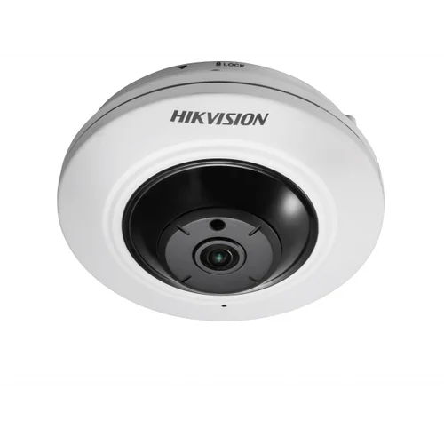 Миникупольная IP-камера рыбий глаз DS-2CD2942F, 4Мп,1.6мм,12V/PoE,объектив Fish Eye.