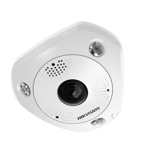 Миникупольная IP-камера "рыбий глаз" DS-2CD6362F-IVS, 6Мп,1.2мм,12V/PoE,ИК подсветка до 15м, объектив Fish Eye,встроенный микрофон.