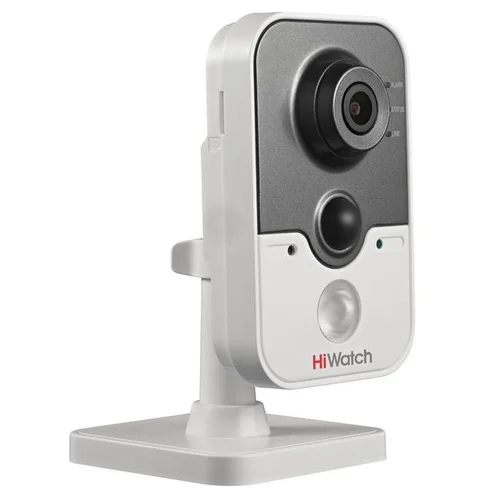 Офисная IP-камера DS-N241, 1Мп, 4мм, 12V/PoE, ИК подсветка до 10м, встроенный динамик и микрофон, с кронштейном.