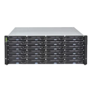 Система хранения данных Infortrend EonStor DS 1000 G3 4U, 24x3.5", 2xCtrl. 8GB total (2x4GB), 2x12G SAS, 2xHost Board, 2xPSU, 2xSup.Cap, Rails