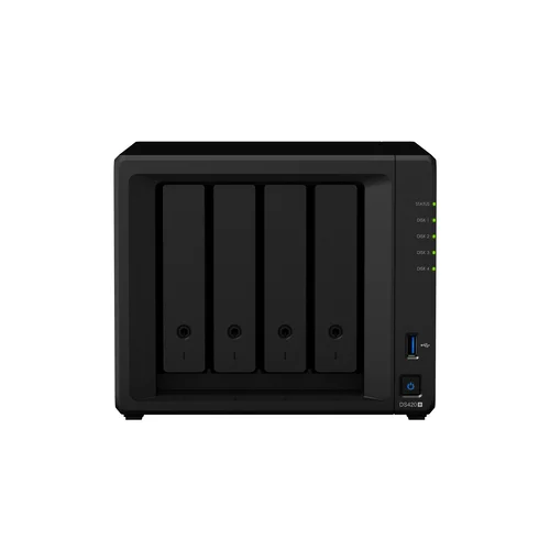 Сетевое хранилище Synology DiskStation DS420+, 4xHDD 3,5", 2х1000Base-T, без дисков