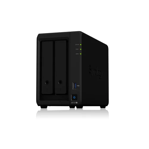 Сетевое хранилище Synology DiskStation DS720+, 2xHDD 3,5", 2х1000Base-T, без дисков