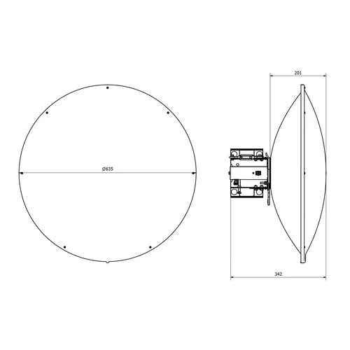 Антенна параболическая ITElite 5.9 - 6.4 ГГц, 2X2 MIMO, 29 дБи, 5гр.
