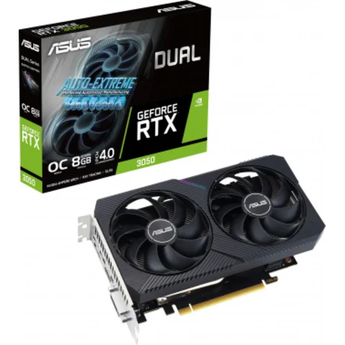 Видеокарта Asus PCI-E 4.0 DUAL-RTX3050-O8G-V2 NVIDIA GeForce RTX 3050 8Gb 128bit GDDR6