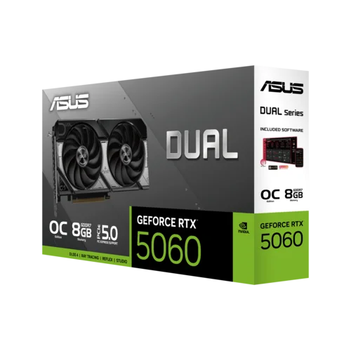 Видеокарта Asus PCI-E 4.0 DUAL-RTX5060-O8G NVIDIA GeForce RTX 5060 8Gb 128bit GDDR7