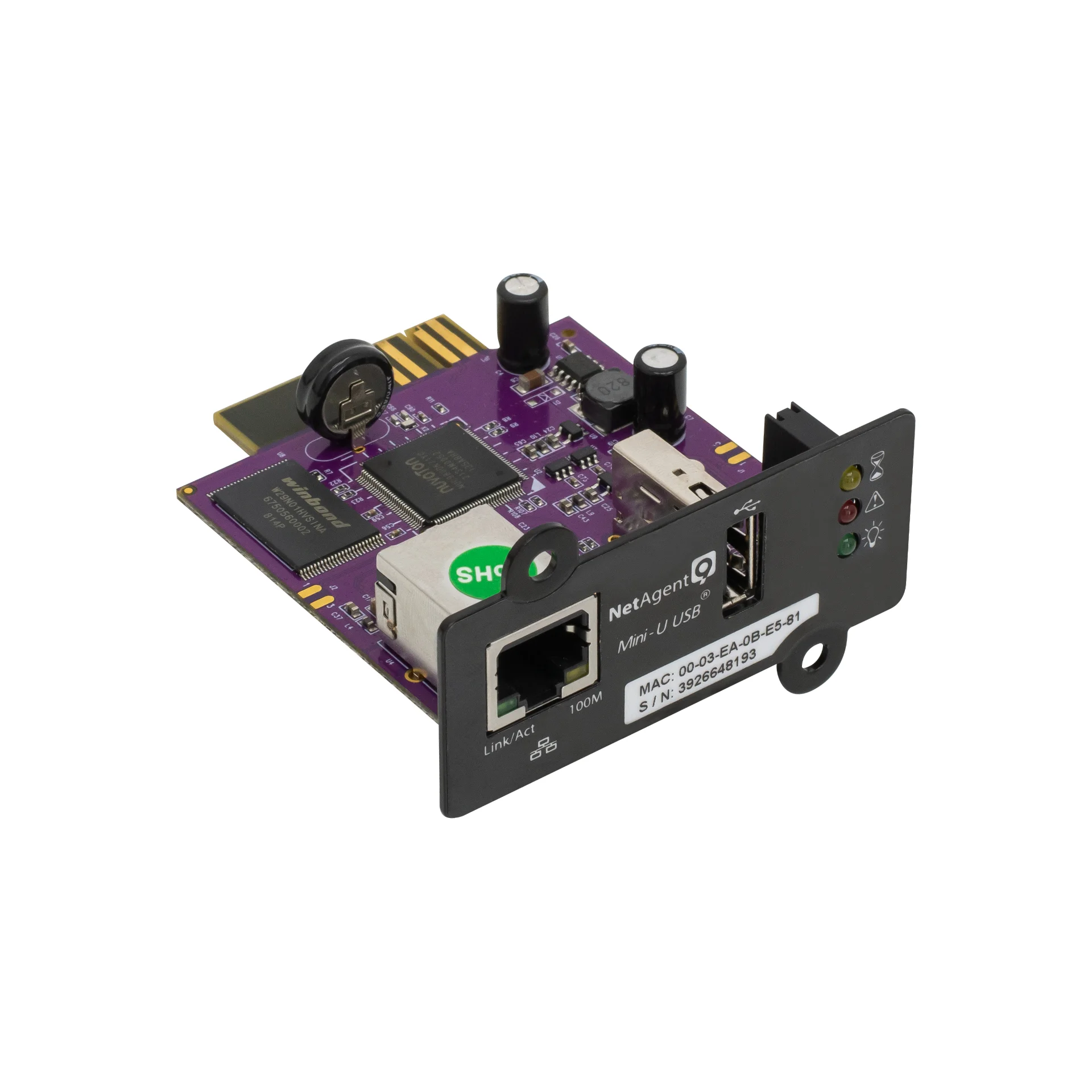 Модуль удаленного мониторинга SNMP DZ807 для ИБП