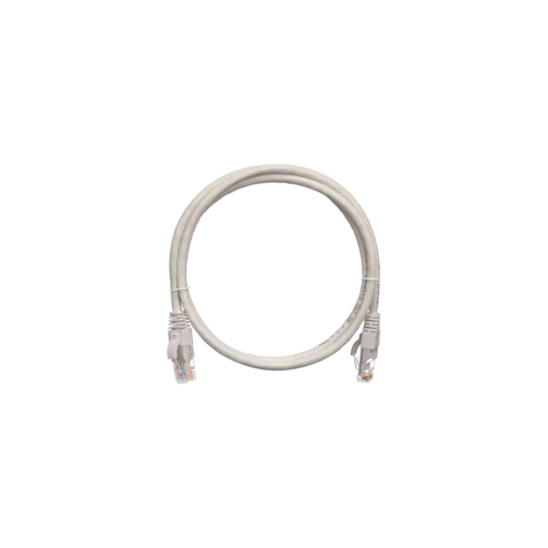 Коммутационный шнур NETLAN U/UTP 4 пары, Кат.5е (Класс D), 100МГц, 2хRJ45/8P8C, заливной, BC (чистая медь), LSZH нг(B)-HF, серый, 1м, уп-ка 10шт.