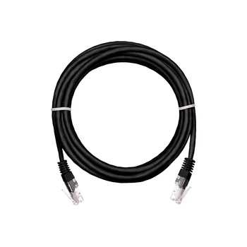 Коммутационный шнур NETLAN U/UTP 4 пары,Кат.5е (Класс D),100МГц, 2хRJ45/8P8C, T568B, заливной, BC (чистая медь), PVC нг(B),черный, 10м, уп 5шт