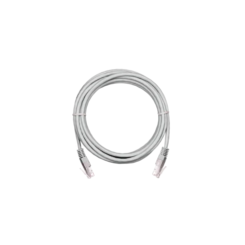 Коммутационный шнур NETLAN U/UTP 4 пары,Кат.5е (Класс D),100МГц, 2хRJ45/8P8C, T568B, заливной, BC (чистая медь), PVC нг(B),серый, 10м, уп 5шт