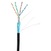 Кабель NETLAN F/UTP 4 пары, Кат.5e (Класс D), 100МГц, одножильный, BC (чистая медь), внешний, PE до -40C, черный, 100м