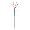 Кабель NETLAN F/UTP 4 пары, Кат.5e (Класс D), 100МГц, одножильный, BC (чистая медь), внутренний, PVC нг(B), серый, 100м