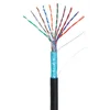 Кабель NETLAN F/UTP 10 пар, Кат.5 (Класс D), 100МГц, одножильный, BC (чистая медь), внешний, PE до -40C, черный, 305м