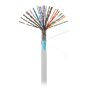 Кабель NETLAN F/UTP 25 пар, Кат.5 (Класс D), 100МГц, одножильный, BC (чистая медь), внутренний, PVC нг(B), серый, 305м