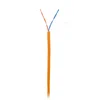 Кабель NETLAN U/UTP 2 пары, Кат.5 (Класс D), 100МГц, одножильный, BC (чистая медь), внутренний, LSZH нг(B)-HF, оранжевый, 305м