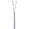 Кабель NETLAN U/UTP 2 пары, Кат.5 (Класс D), 100МГц, одножильный, BC (чистая медь), внутренний, PVC нг(B), серый, 500м