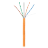 Кабель NETLAN U/UTP 4 пары, Кат.6 (Класс E), 250МГц, одножильный, BC (чистая медь), внутренний, LSZH нг(B)-HF, оранжевый, 305м