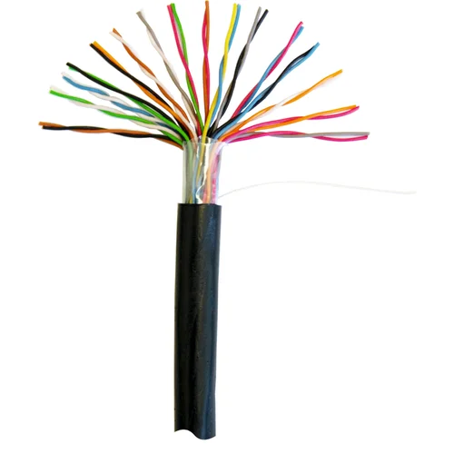 Кабель NETLAN U/UTP 16 пар, Кат.5 (Класс D), 100МГц, одножильный, BC (чистая медь), внешний, PE до -40C, черный, 305м