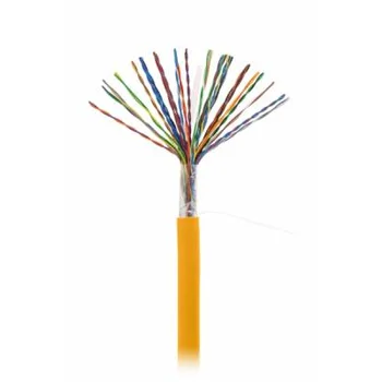 Кабель NETLAN U/UTP 25 пар, Кат.5 (Класс D), 100МГц, одножильный, BC (чистая медь), внутренний, LSZH нг(B)-HF, оранжевый, 305м