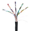 Кабель NETLAN U/UTP 25 пар, Кат.5 (Класс D), 100МГц, одножильный, BC (чистая медь), внешний, PE до -40C, черный, 305м