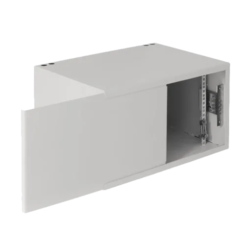 Настенный антивандальный шкаф пенального типа, 7U, Ш520хВ320хГ400мм, серый