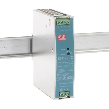 EDR-75-12 Блок питания на DIN-рейку, 12В, 6,3А, 75Вт Mean Well