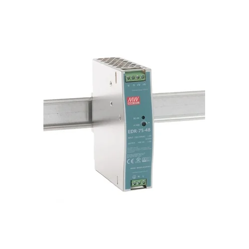 EDR-75-48 Блок питания на DIN-рейку, 48В, 1,6 А, 75Вт Mean Well