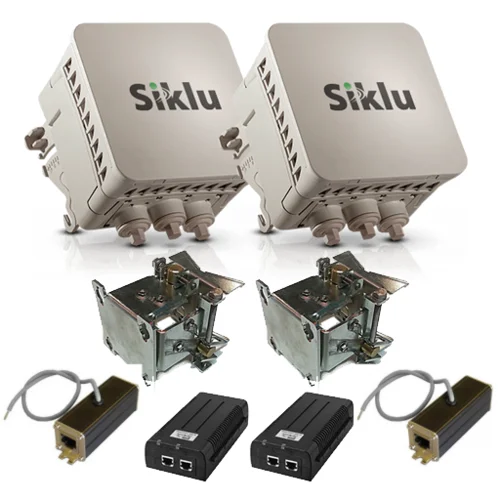 РРЛ Siklu EH-600T производительность 500 Мбит/с (расширение до 1 Гбит/с), дистанция до 500 метров (комплект)